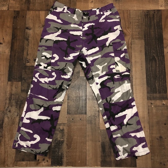 purple army pants